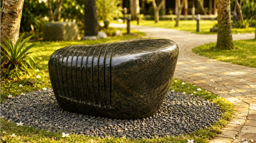 Sitting Sound Stone Sculpture
